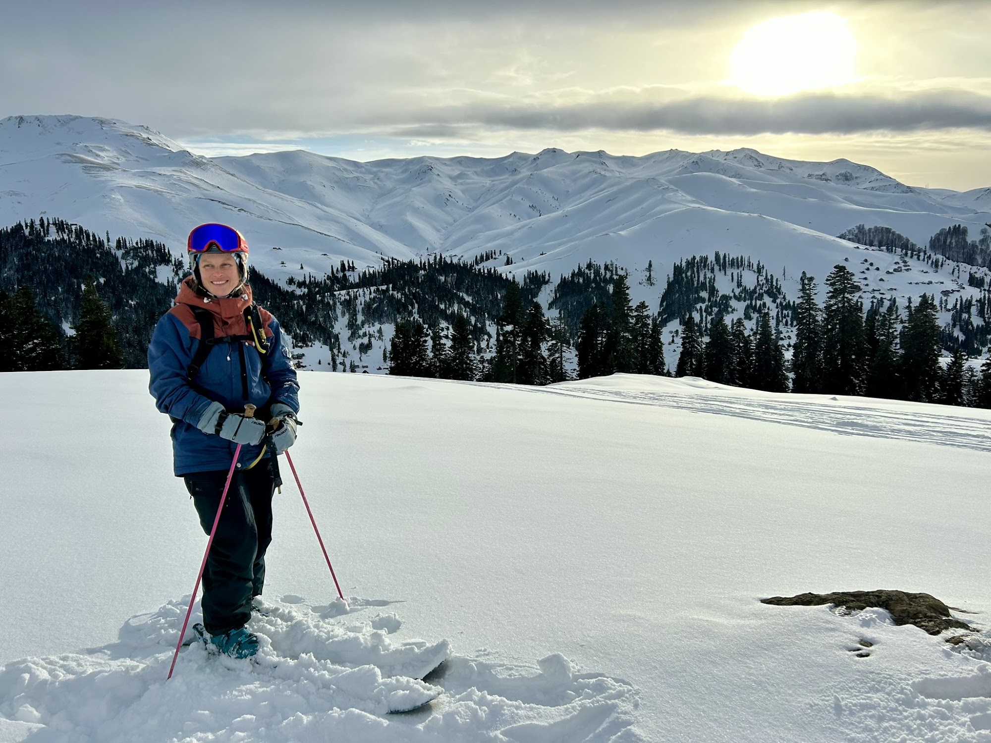 Výhľad na freeride terén