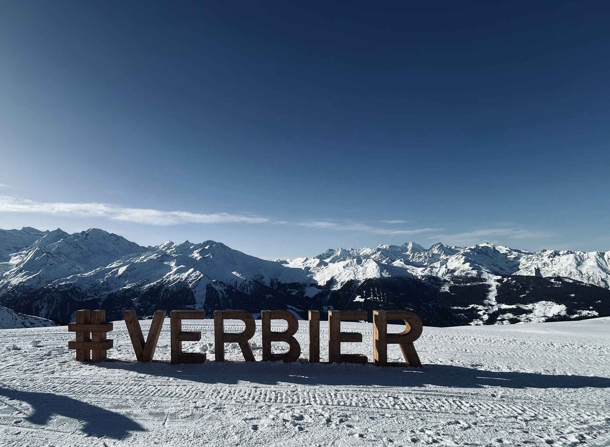 Zimná krajina v oblasti 4 Vallées