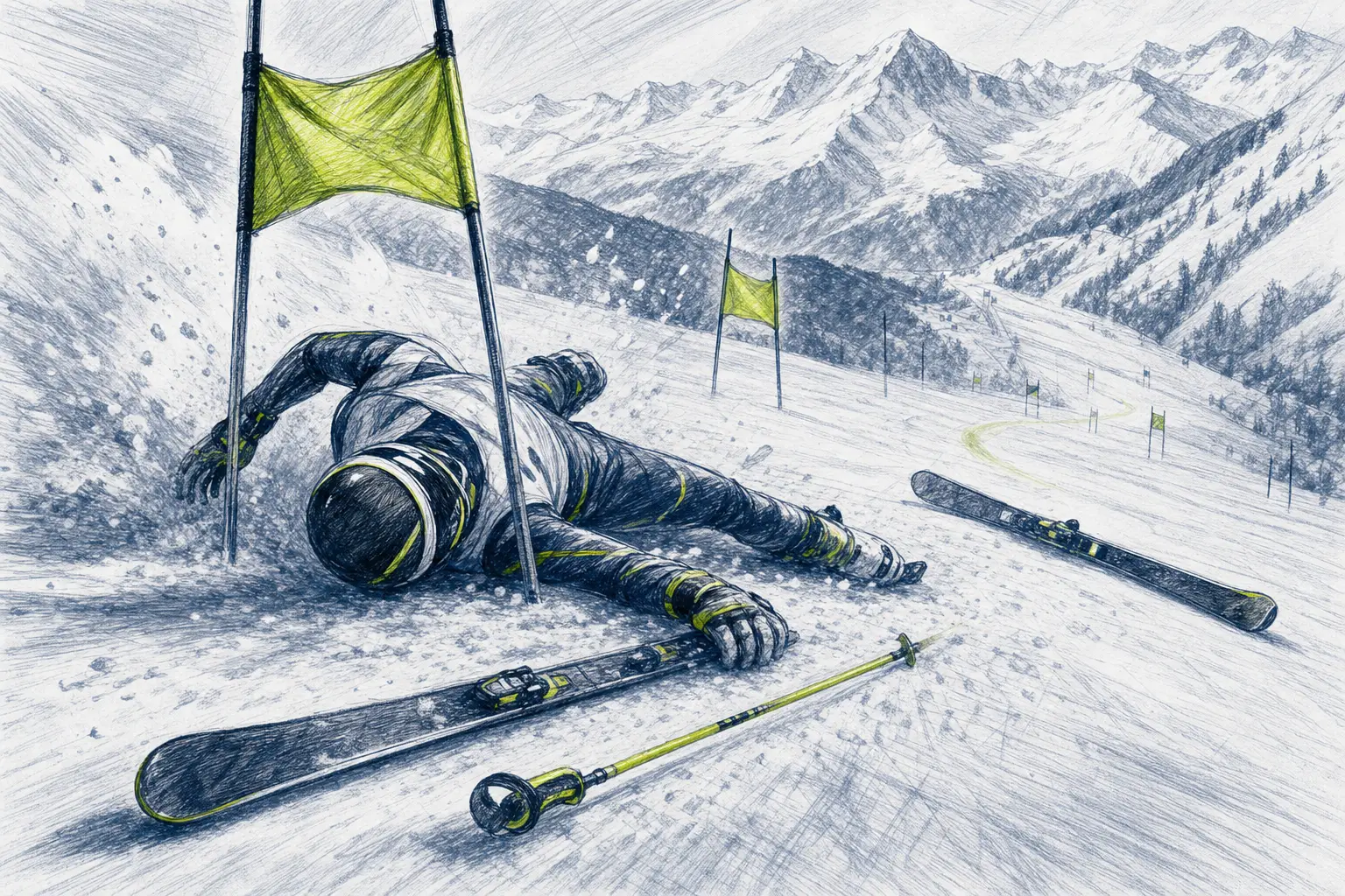 DNF – technische Illustration Ski Loko