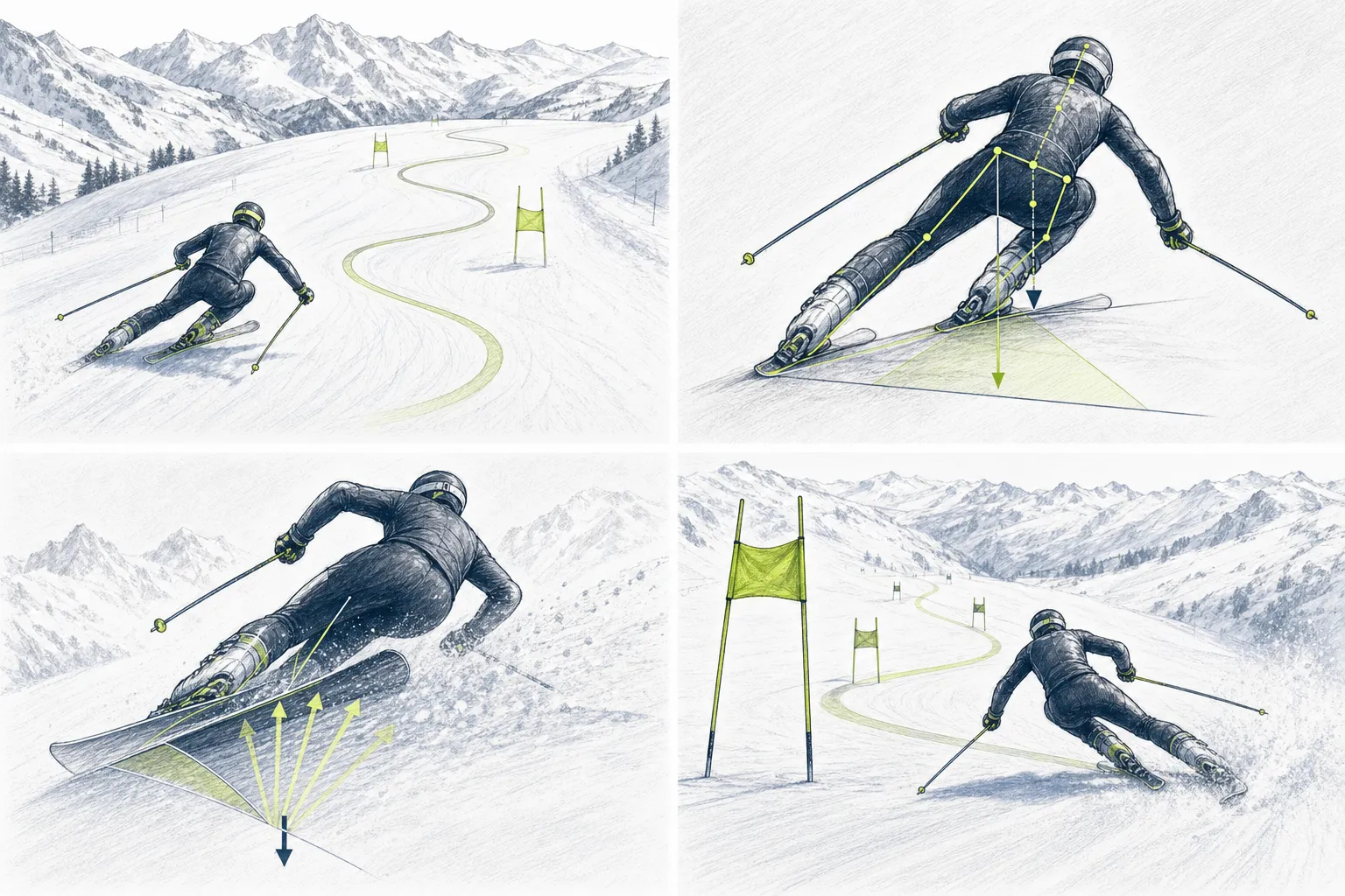 Riesenslalom GS – praktische Anwendung der Technik beim Fahren oder im Renntraining