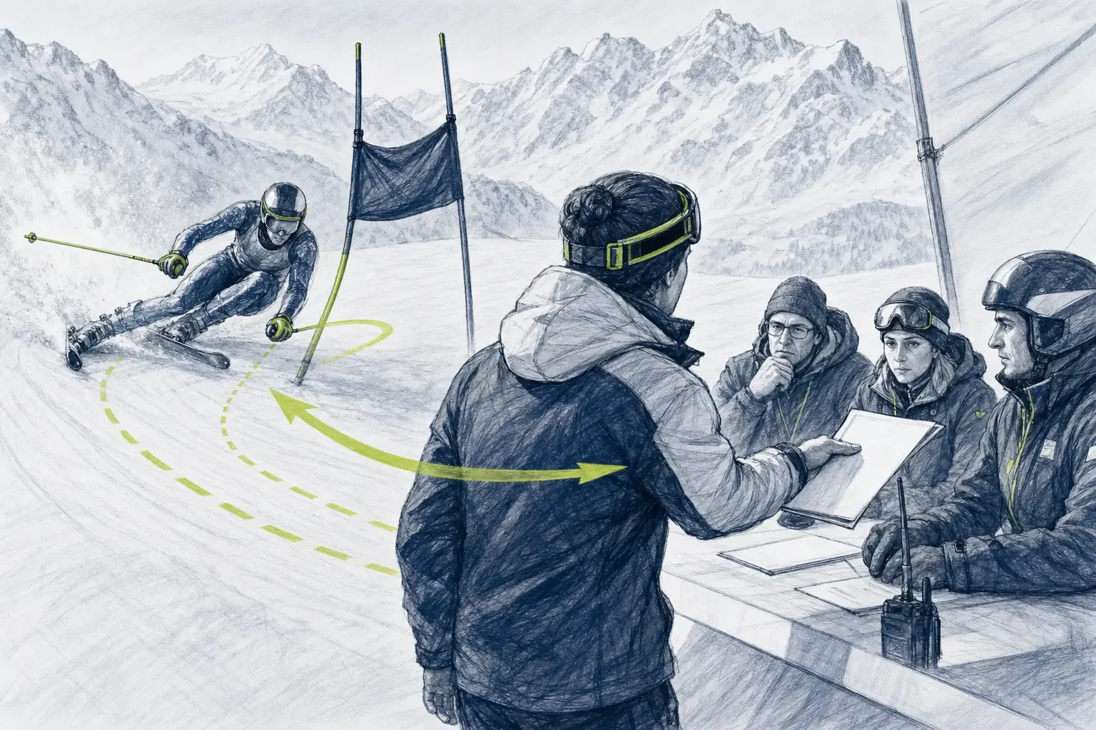 Protest – technische Illustration Ski Loko