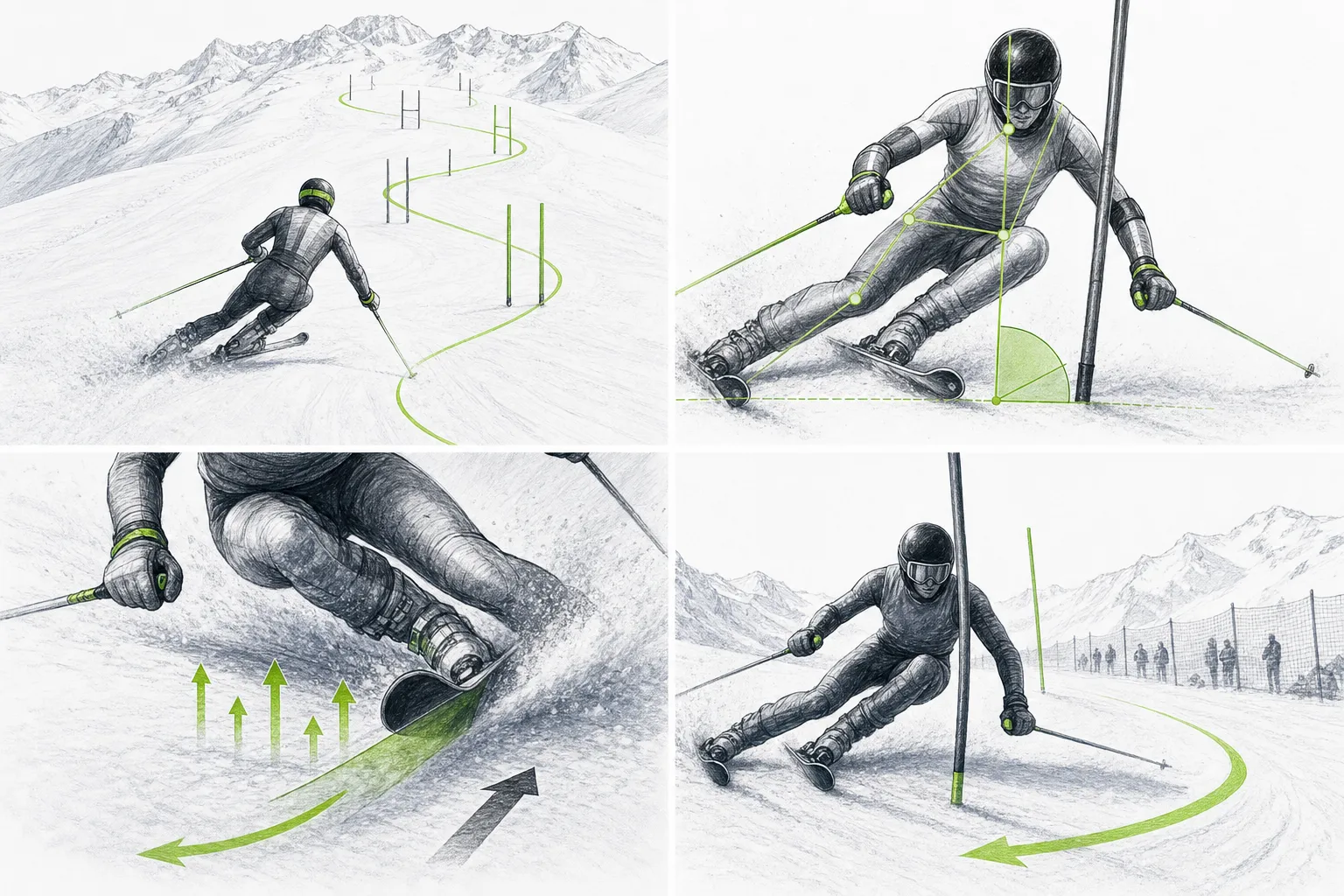 Slalom SL – aplicación práctica de la técnica en el esquí o en el entrenamiento de competición