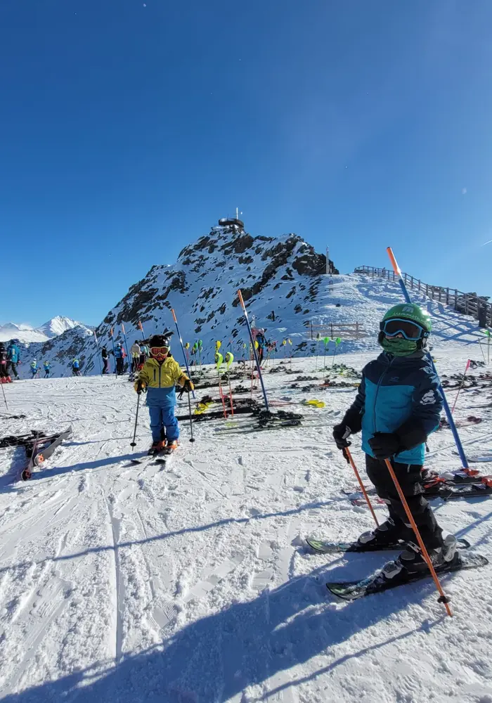 Alpiner Skilauf – technische Illustration Ski Loko
